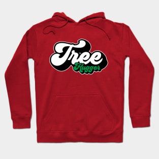 Tree Hugger Retro Script Hoodie